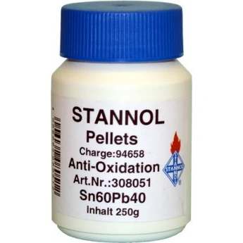 Антиоксидант в гранулах STANNOL Sn60Pb40 для паяльных ванн 250 г 54M000001